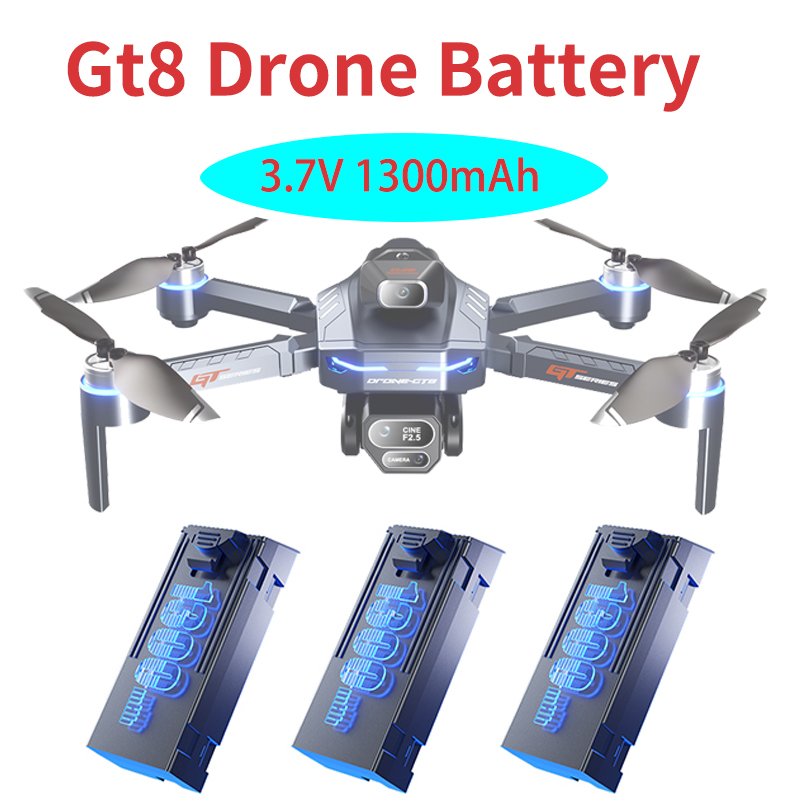 Drone Surveying - オリジナル 3.7V 1300mAh GT8 ドローンバッテリースクリーン 4K