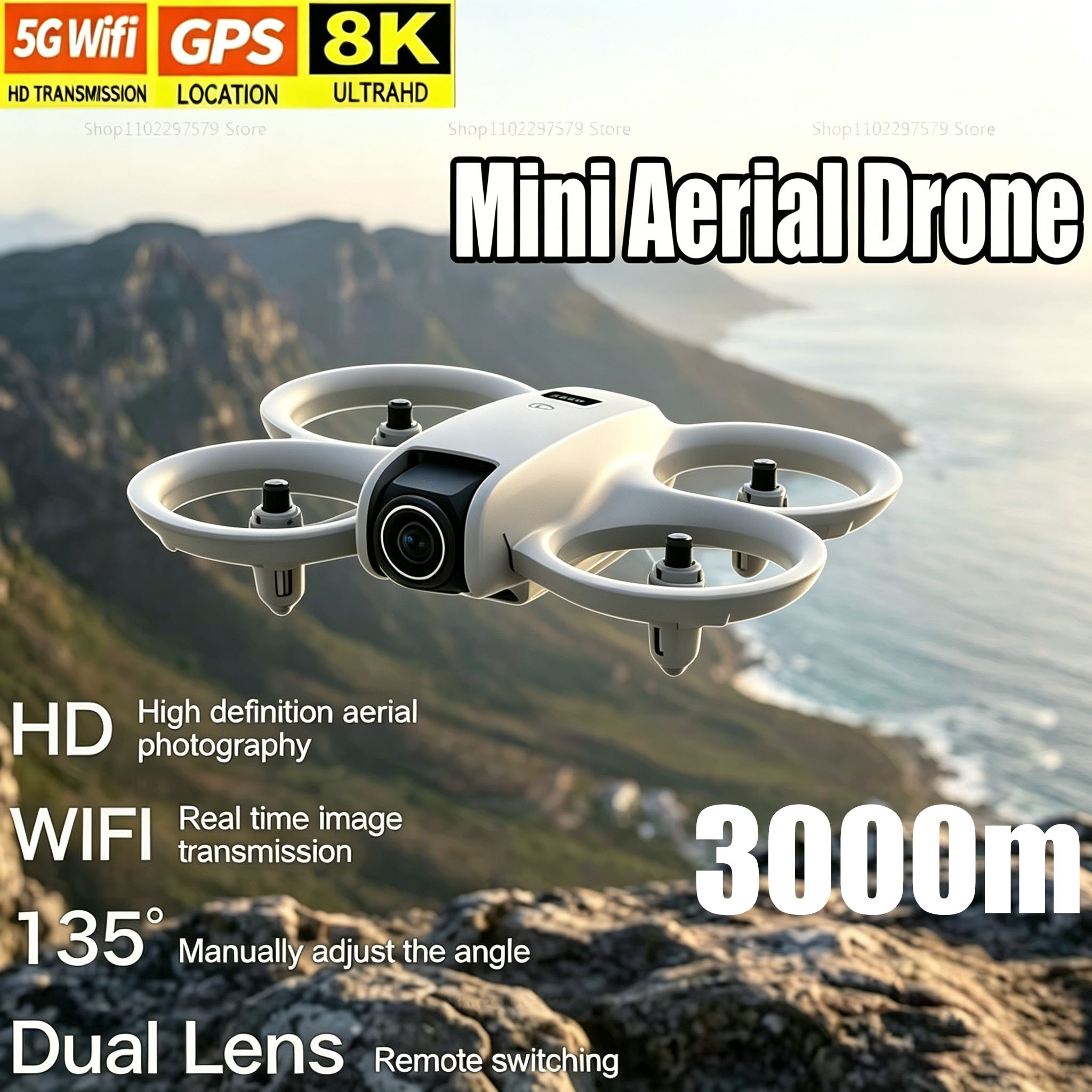 Drone Lidar - 8K HDカメラ搭載ミニドローン FPV折りたたみ式クアッドコプター ブラシレスモーター 障害物回避機能付き RC飛行機