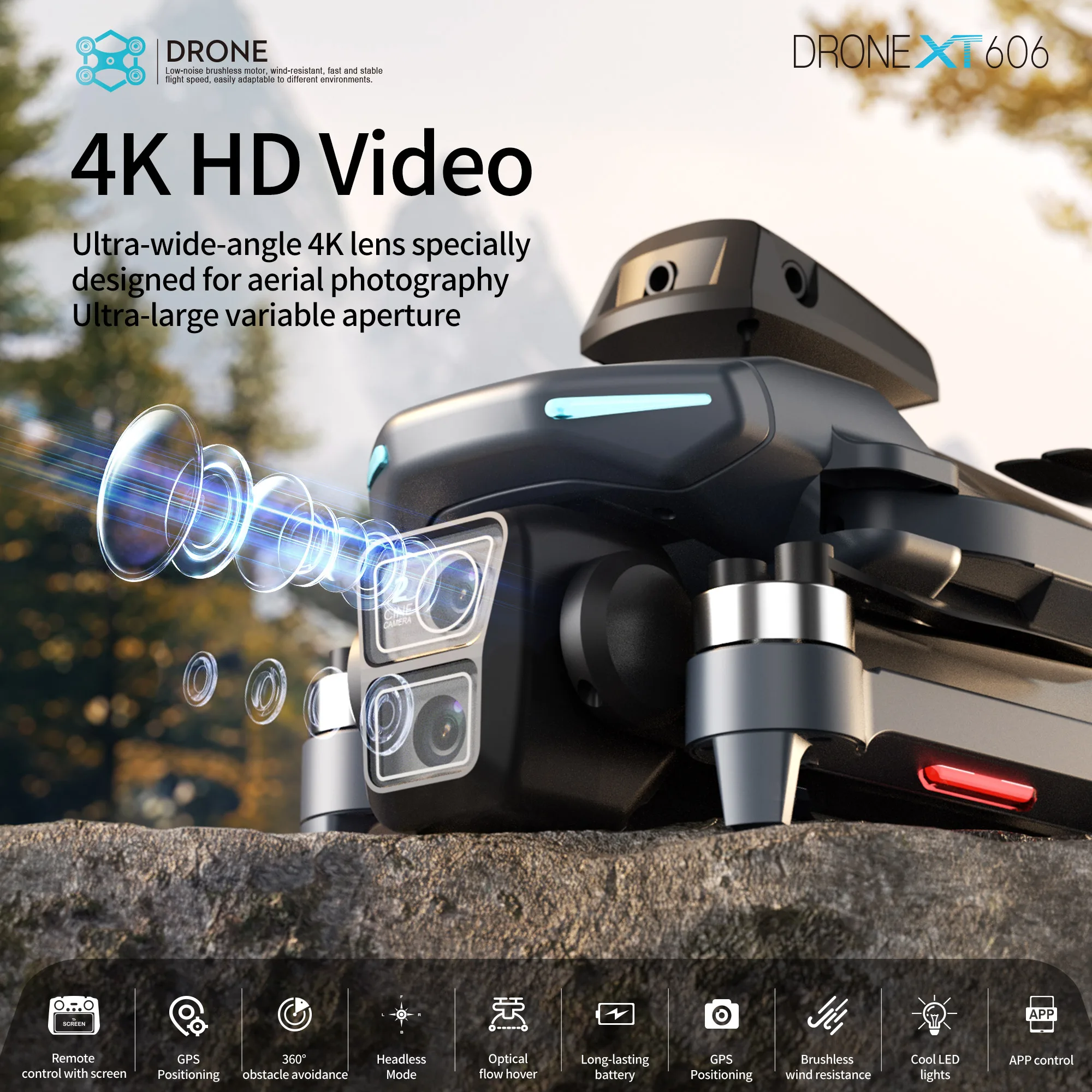 レノボ XT606 ドローン プロフェッショナル 8K HD - Drone Surveying のレビューと価格
