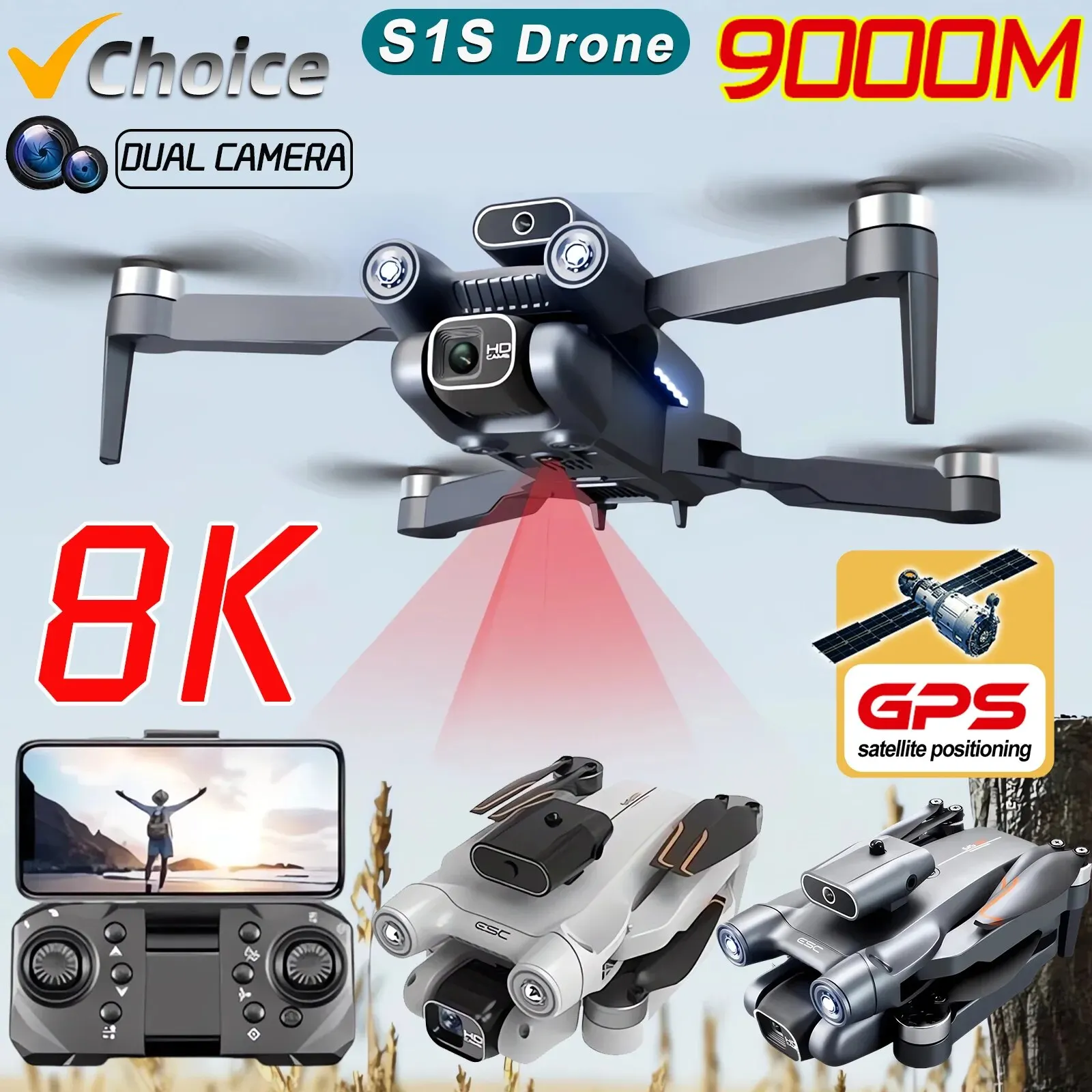 プロのブラシレスモーター付きドローン,GPS付きクワッドコプ - Drone Surveying のレビューと価格