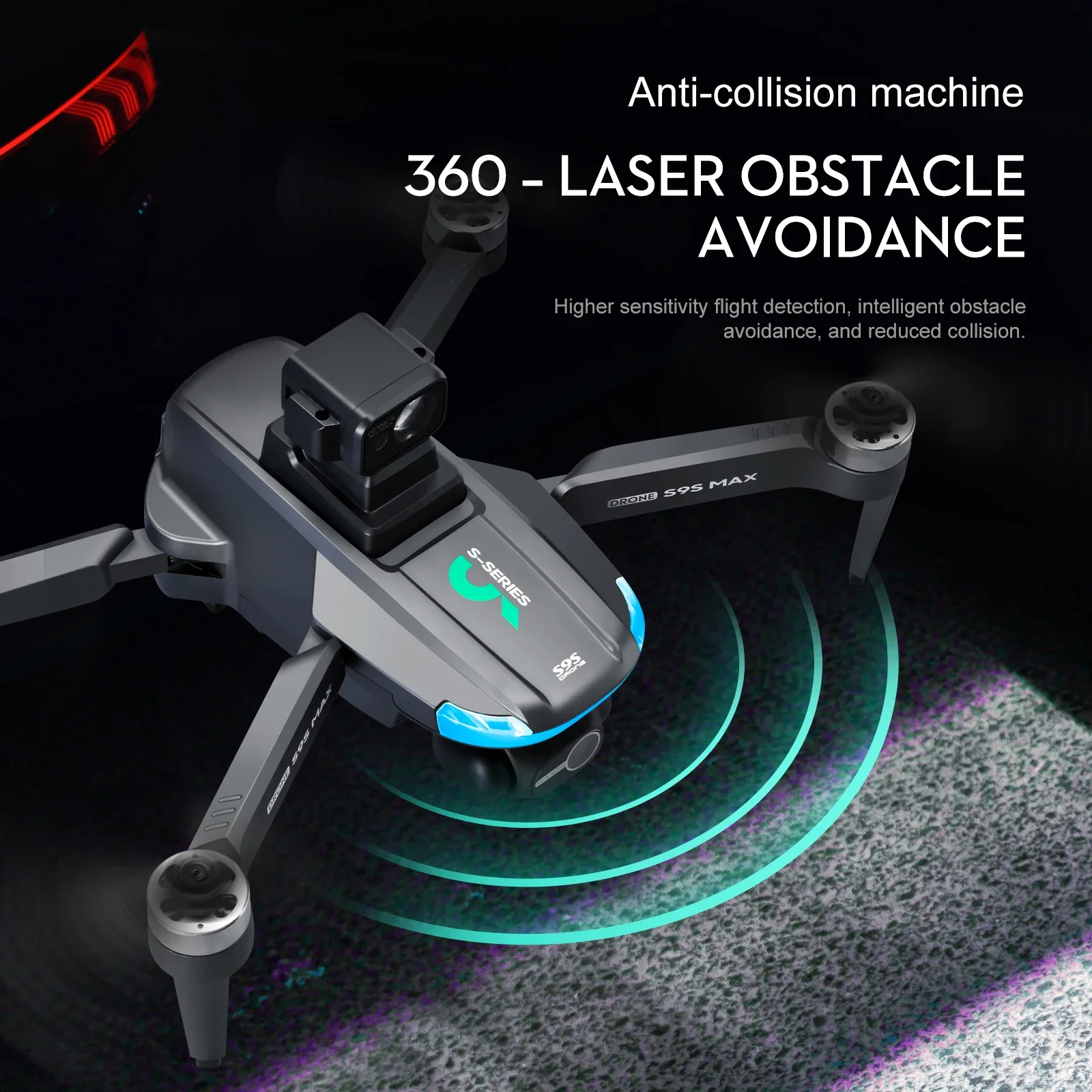 新しい S9S MAX ミニドローン 4K 2 軸 PTZ  - Drone Lidar のレビューと価格