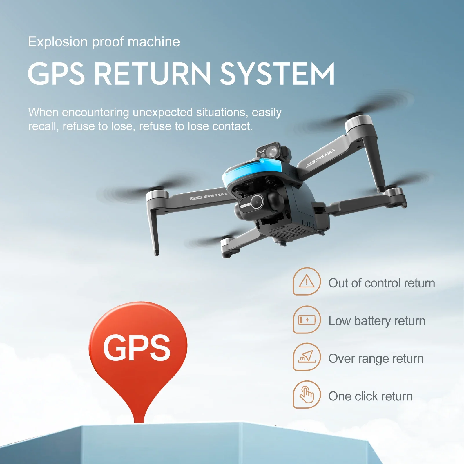 新しい S9S MAX ミニドローン 4K 2 軸 PTZ  - Drone Lidar のレビューと価格