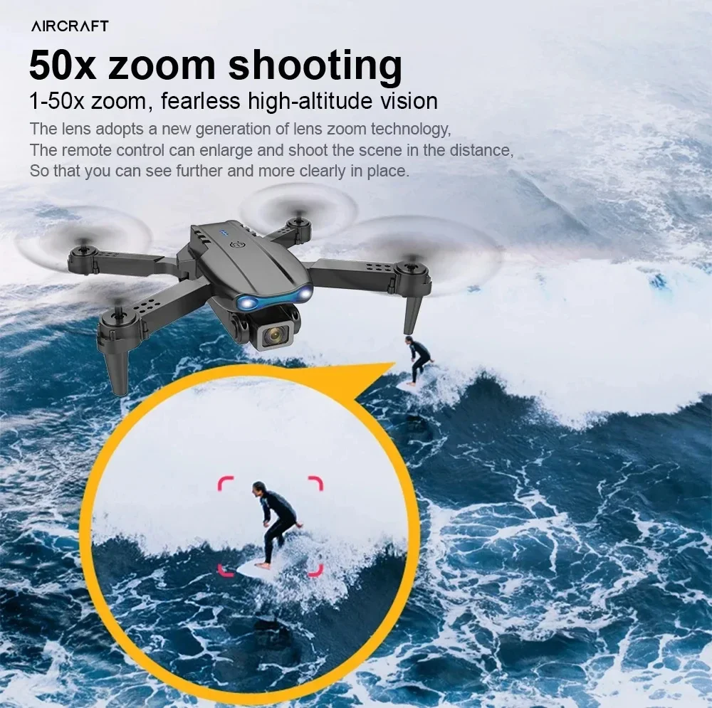 E99Proプロフェッショナルクアッドコプター、4Kデュアル - Eachine Drone E58 のレビューと価格